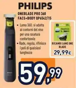 Unieuro PHILIPS ONEBLADE PRO 360 FACE BODY QP6542/15 offerta