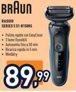 Unieuro BRAUN Rasoio SERIES 5 51-B1500S offerta