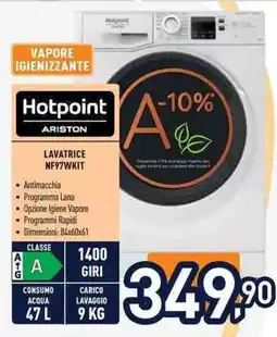 Unieuro Hotpoint LAVATRICE NF97WKIT offerta