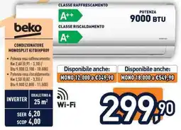 Unieuro Beko condizionatore monosplit KITBIHPR09 offerta