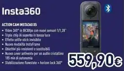 Unieuro Insta360 ACTION CAM INSTA360 X5 offerta