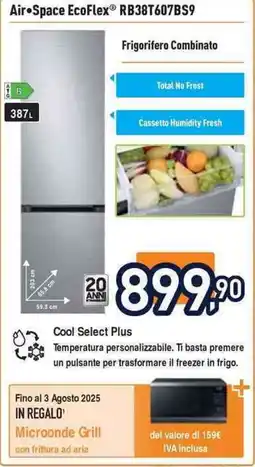 Unieuro Air Space EcoFlex RB38T607BS9 Frigorifero Combinato offerta