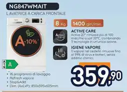 Unieuro Hotpoint NG847WMAIT lavatrice a carica frontale offerta