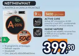 Unieuro Hotpoint NBT948WMAIT lavatrice a carica frontale offerta