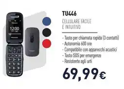 Unieuro Panasonic cellulare facile e intuitivo TU446 offerta