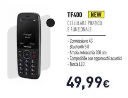Unieuro Panasonic cellulare pratico e funzionale TF400 offerta