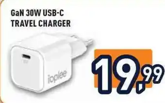 Unieuro ioplee GaN 30W USB-C TRAVEL CHARGER offerta