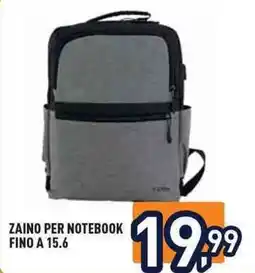 Unieuro Zaino per notebook fino a 15.6 offerta
