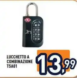 Unieuro Lucchetto a combinazione TSA01 offerta