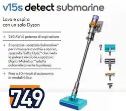 Unieuro dyson v15s detect submarine offerta