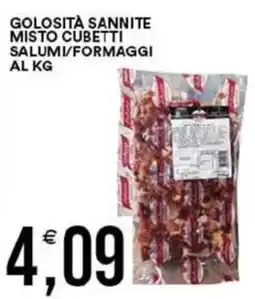 Vantaggio Cash&Carry Golosità sannite misto cubetti salumi/formaggi offerta