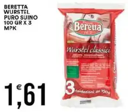 Vantaggio Cash&Carry Beretta wurstel puro suino offerta