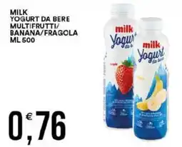 Vantaggio Cash&Carry Milk yogurt da bere multifrutti/ banana/fragola offerta