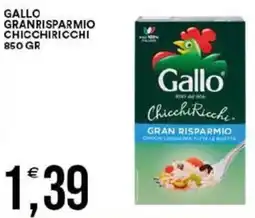 Vantaggio Cash&Carry Gallo granrisparmio chicchiricchi offerta