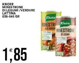 Vantaggio Cash&Carry Knorr minestrone di legumi/verdure lattina offerta