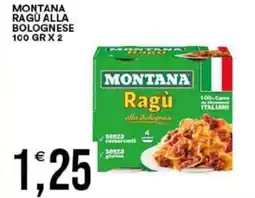 Vantaggio Cash&Carry Montana ragù alla bolognese offerta