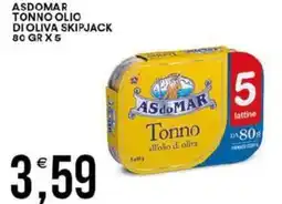 Vantaggio Cash&Carry Asdomar tonno olio di oliva skipjack offerta