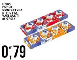 Vantaggio Cash&Carry Hero poker confettura di frutta vari gusti offerta