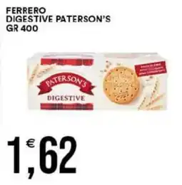 Vantaggio Cash&Carry Ferrero digestive paterson's offerta