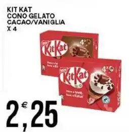 Vantaggio Cash&Carry Kit kat cono gelato cacao/vaniglia x 4 offerta