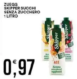 Vantaggio Cash&Carry Zuegg skipper succhi senza zucchero offerta