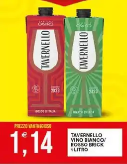 Vantaggio Cash&Carry Tavernello vino bianco/ rosso brick offerta