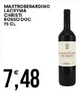 Vantaggio Cash&Carry Mastroberardino lacryma christi rosso DOC offerta