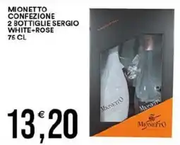 Vantaggio Cash&Carry Mionetto confezione 2 bottiglie sergio white+rose offerta
