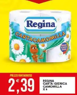 Vantaggio Cash&Carry Regina carta igienica camomilla x4 offerta
