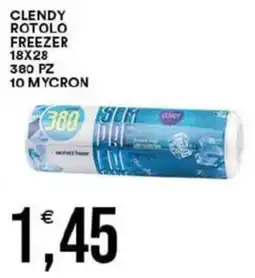 Vantaggio Cash&Carry Clendy rotolo freezer 18x28 380 pz 10 mycron offerta