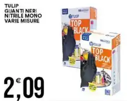 Vantaggio Cash&Carry Tulip guanti neri nitrile mono varie misure offerta
