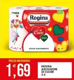 Vantaggio Cash&Carry Regina asciugoni di cuori x3 offerta
