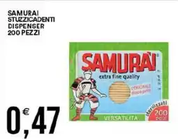 Vantaggio Cash&Carry Samurai stuzzicadenti dispenser 200 pezzi offerta