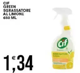 Vantaggio Cash&Carry Cif green sgrassatore al limone offerta