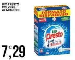 Vantaggio Cash&Carry Bio presto polvere 62 misurini offerta