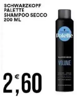 Vantaggio Cash&Carry Schwarzkopf palette shampoo secco offerta