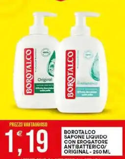 Vantaggio Cash&Carry Borotalco sapone liquido con erogatore antibatterico/ original offerta