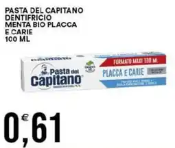 Vantaggio Cash&Carry Pasta del capitano dentifricio menta bio placca e carie offerta
