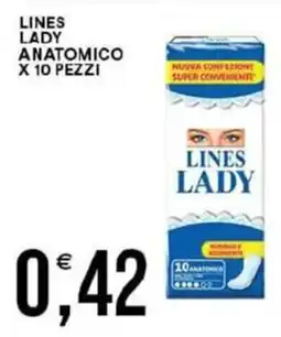 Vantaggio Cash&Carry Lines lady anatomico x 10 pezzi offerta