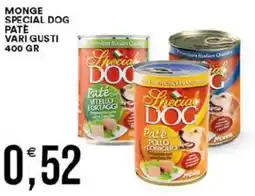 Vantaggio Cash&Carry Monge special dog pate vari gusti offerta