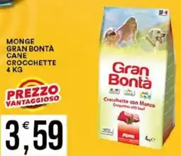 Vantaggio Cash&Carry Monge gran bonta cane crocchette offerta