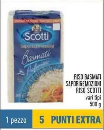 Conad Scotti Riso Basmati Sapori&Emozioni Riso 500g offerta