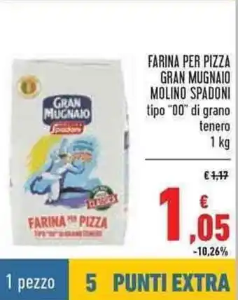 Conad Gran Mugnaio Farina Per Pizza Molino Spadoni 1kg offerta
