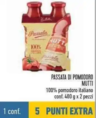 Conad Mutti Passata Di Pomodoro 400g x 2 pezzi offerta