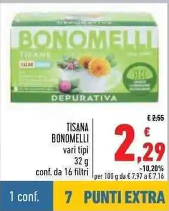 Conad Bonomelli Tisana 32g offerta