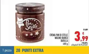 Conad Barilla Crema Pan Di Stelle Mulino Bianco 480g offerta