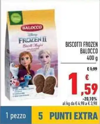 Conad Balocco Biscotti Frozen 400g offerta