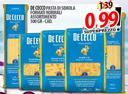 Il Genio Supermercato De cecco pasta di semola formati normali assortimento offerta