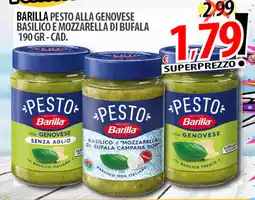 Il Genio Supermercato Barilla pesto alla genovese basilico e mozzarella di bufala offerta