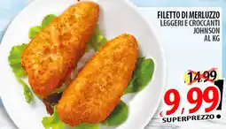 Il Genio Supermercato Filetto di merluzzo leggeri e croccanti johnson offerta